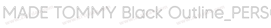 MADE TOMMY Black Outline_PERSONAL USE字体转换